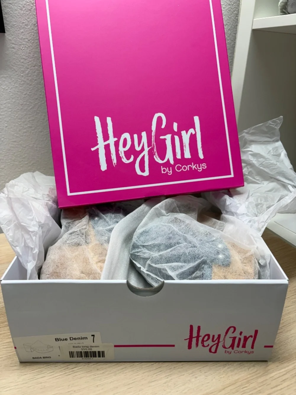 Hey Girl by Corkys Denim Platform Clogs